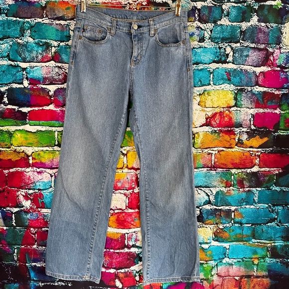 Ralph Lauren classic bootcut jeans blue denim size 4 x 30